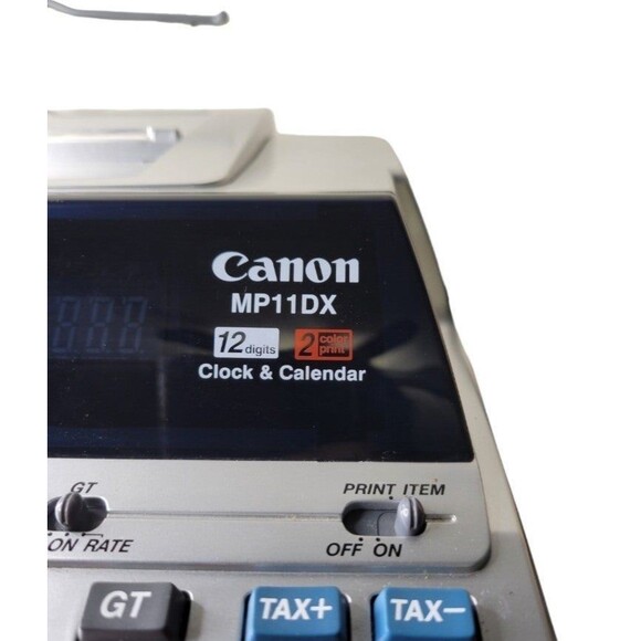 Canon MP11DX 12 Digits Printing Calculator Adding Machine-Tested - Picture 4 of 7